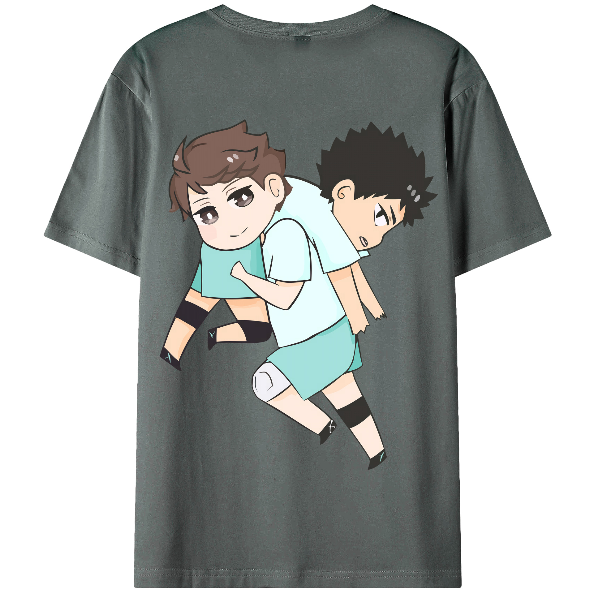 （画像用） ハイキュー!! Haikyu!! 綿100％半袖Tシャツ（背面プリント）